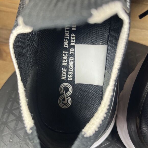 Nike Men’s size 7.5 React Infinity FK Flyknit Running Shoes Athletic Black - Picture 7 of 11